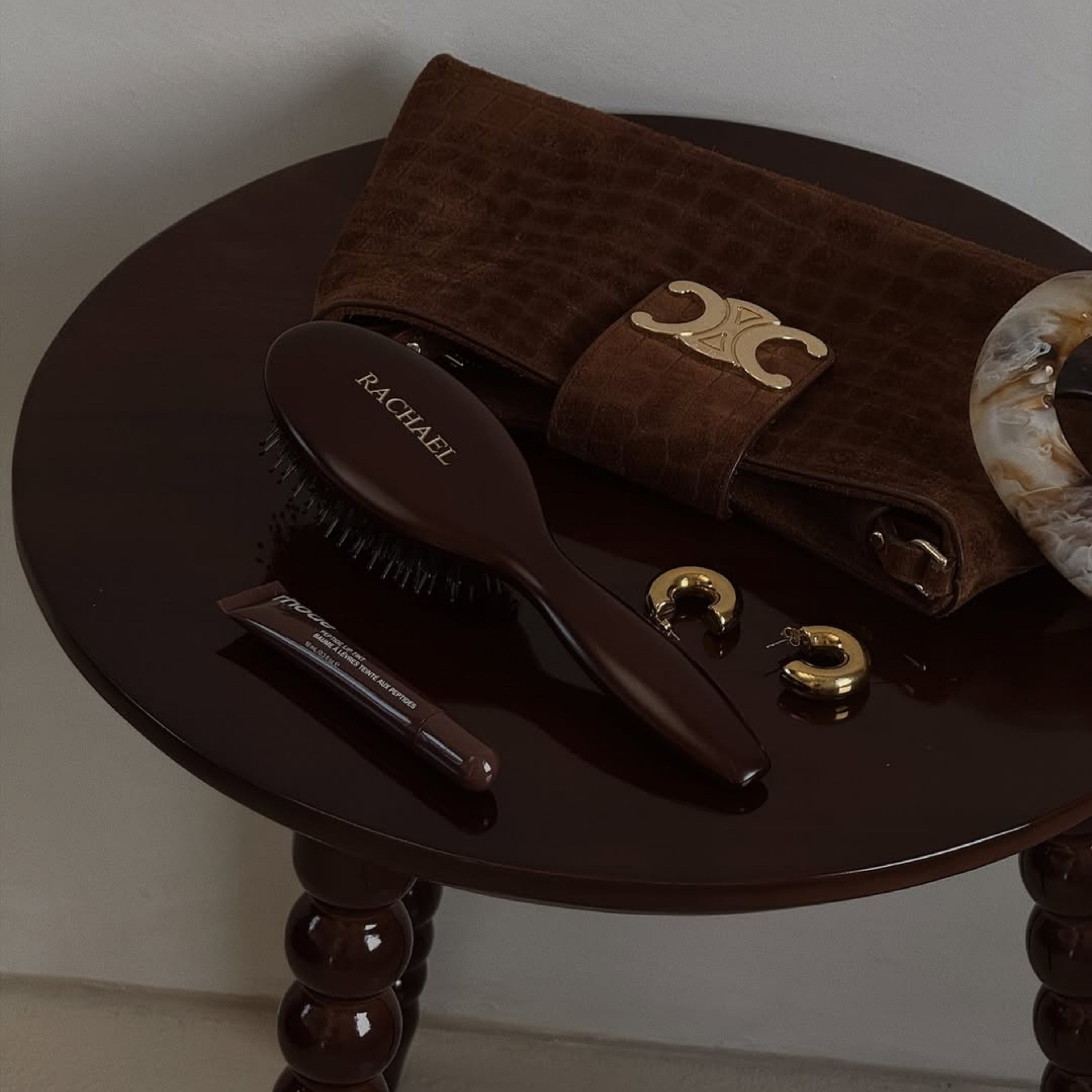 The Signature Brush – Boar Bristle Hairbrush Logo Engraved Edition