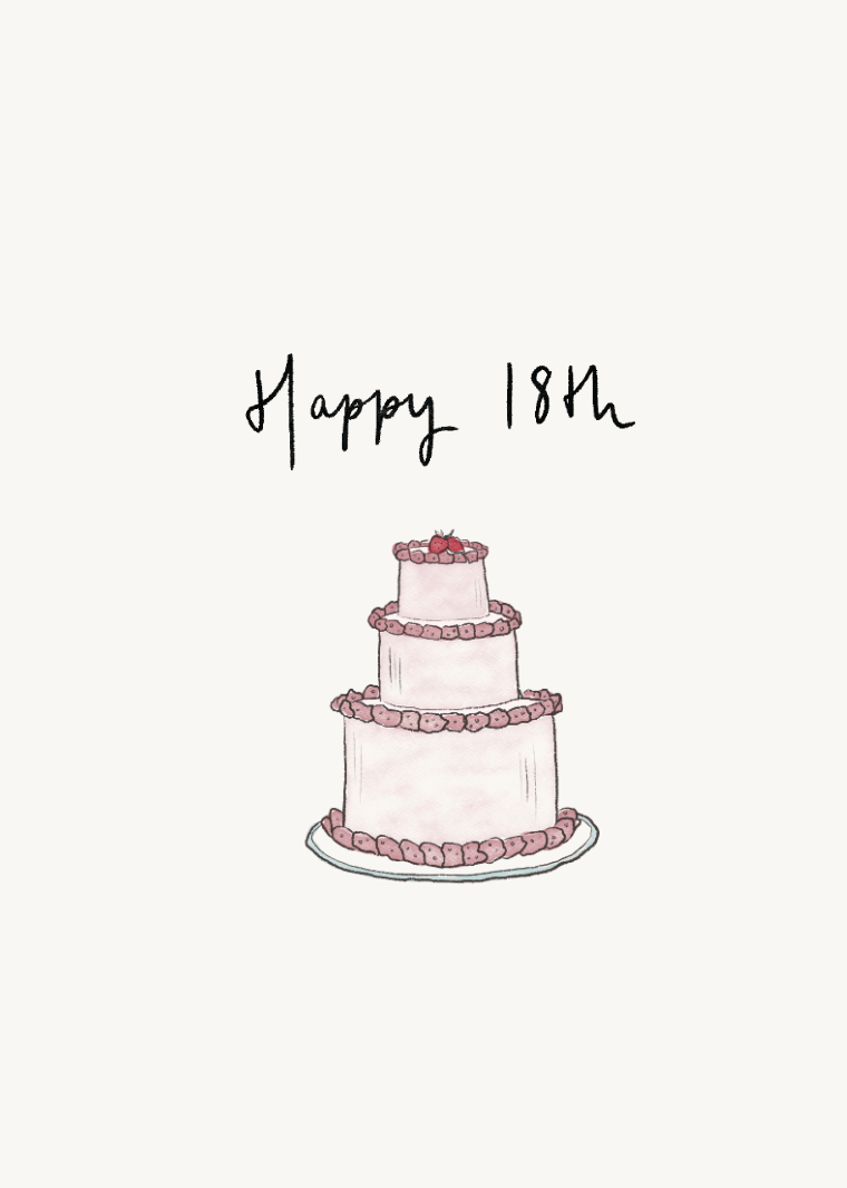 Happy 18th Birthday Card