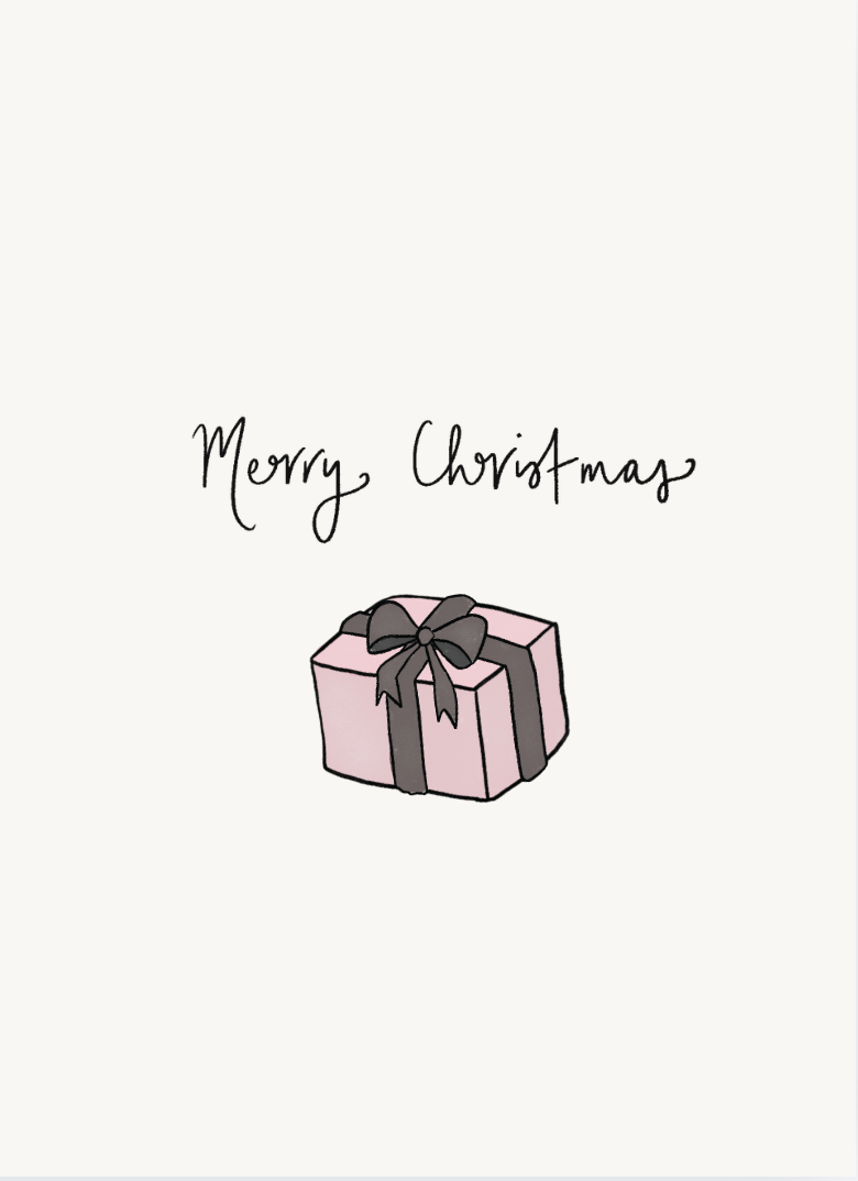 Merry Christmas Card Present