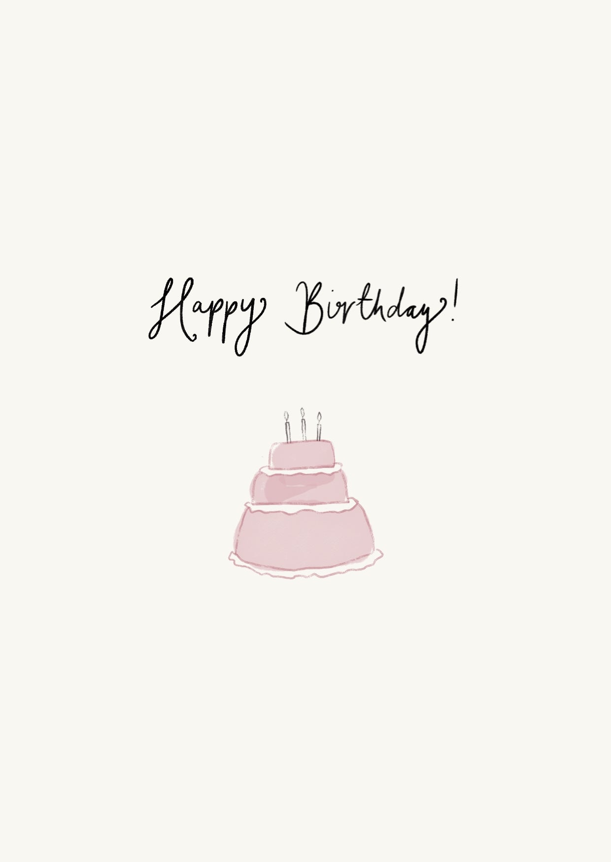 Happy Birthday - Add-on Florietta Card Cake