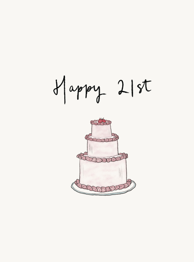 Happy 21st Birthday Card